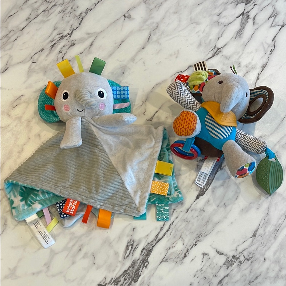 Colorful Elephant Baby Comfort Toy